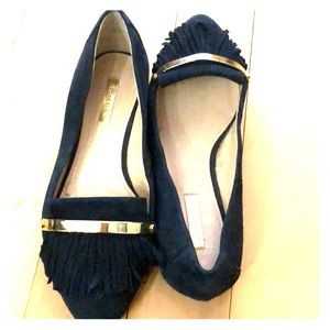 Louise et Cie navy suede flats